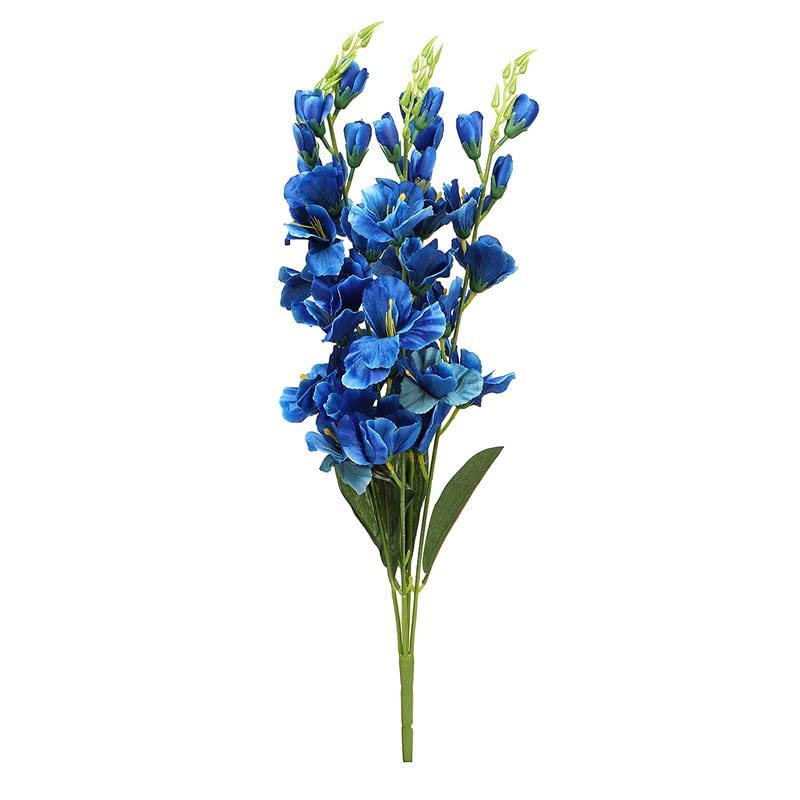 Generic Glad1004 Artificial Gladiolus Flower Stick (60cm Long) Long Artificial Flower Stick | Artificial Flower Bunch Home Decor Vase Flowers | Pot No Included  - Image 3