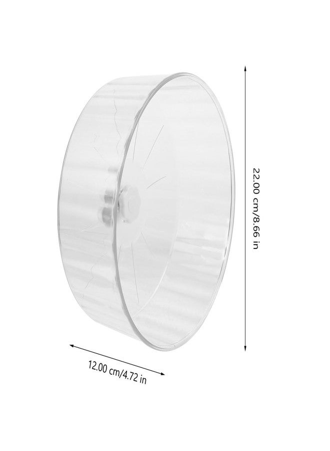 Toddmomy Silent Hamster Running Wheel Large 12-Inch Exercise Wheel for Hamsters Chinchillas Gerbils Sturdy Crystal Design Dual Bearings for Smooth Operation - Image 2
