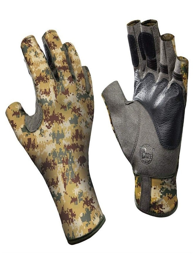Buff Pro-Series Angler Gloves 2 - Pixels Desert - XL/XXL - Image 1