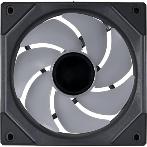 LIAN LI مروحة لابتوب ليوان لي UNI Fan SL-INF 120 RGB مرآة لانهائية ARGB 120 مم سوداء - Image 4