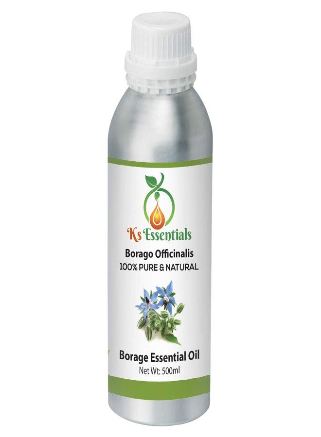 Ks Essentials 100% Pure Borage Essential Oil (Borago Officinalis) Pure and Natural Therapeutic Grade 500ml - Image 1