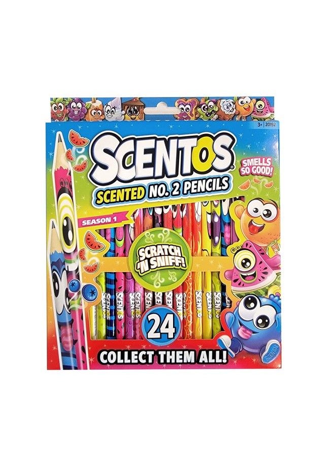 Scentos - Scented Pencils For Kids No. 2 Lead Pencils Cute Pencils For Ages 3 And Up 24 Pack - Image 1