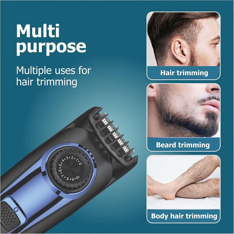 NEXORA Men's 3 in 1 Trimmer for Beard, Body & Hair Grooming Trimmer 120 min Runtime 10 Length Settings - Image 2