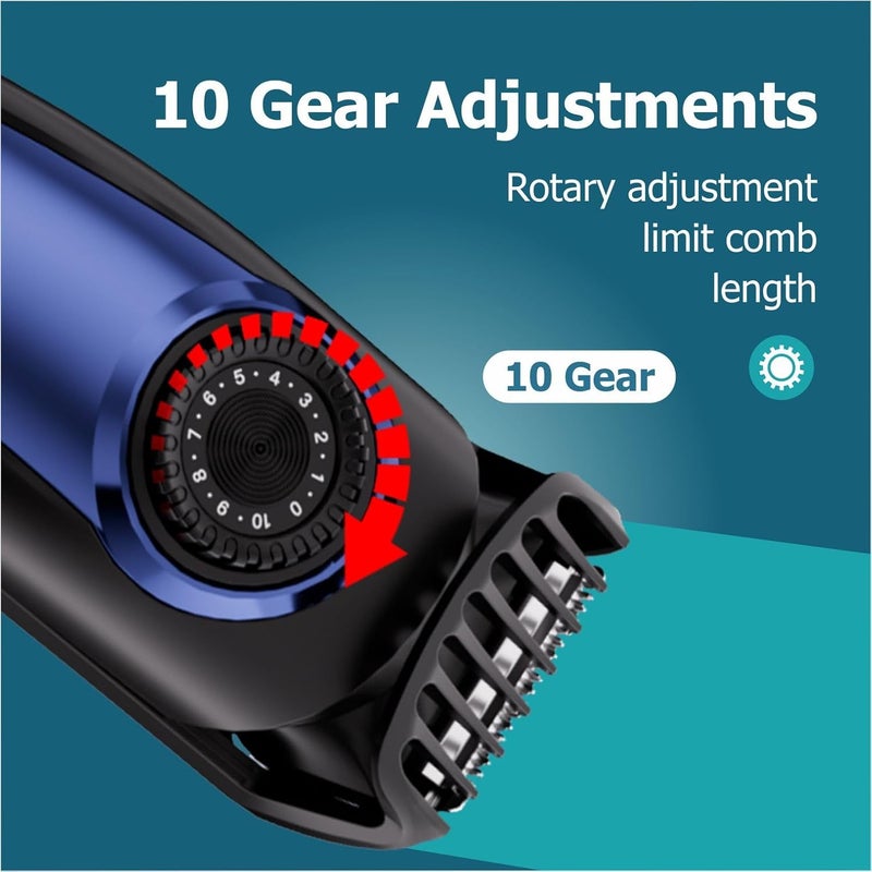NEXORA Men's 3 in 1 Trimmer for Beard, Body & Hair Grooming Trimmer 120 min Runtime 10 Length Settings - Image 4