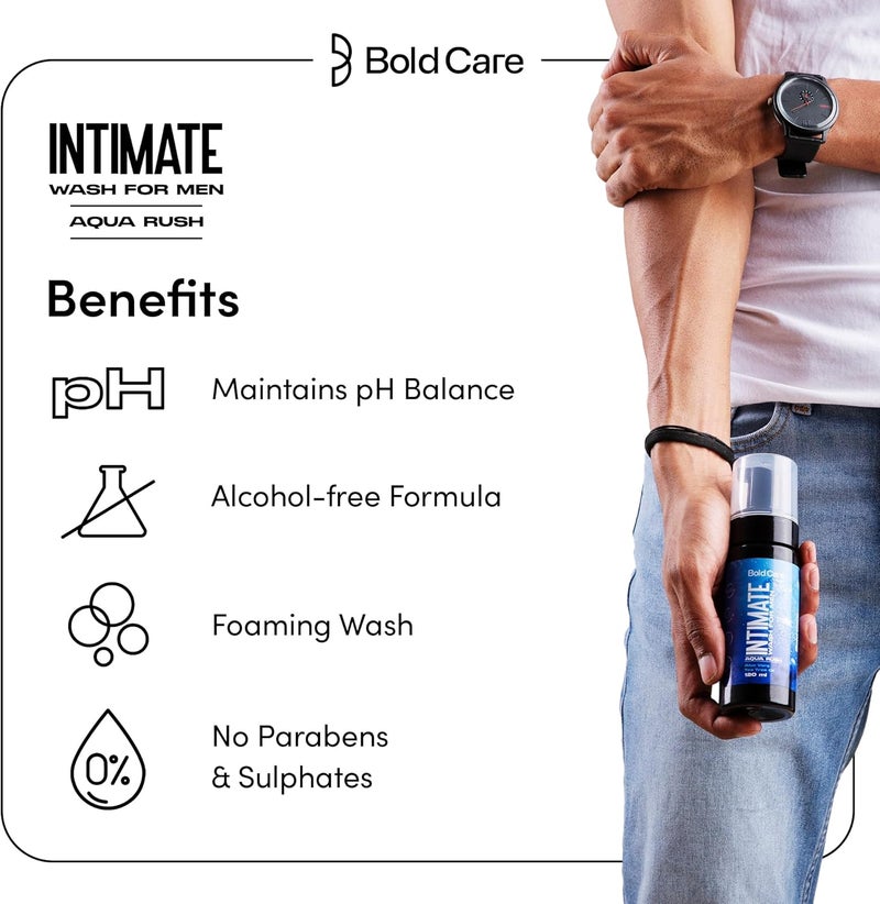 Bold Care Aqua Rush Intimate Wash for Men - Image 4