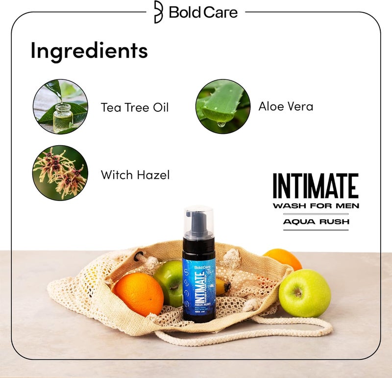 Bold Care Aqua Rush Intimate Wash for Men - Image 3
