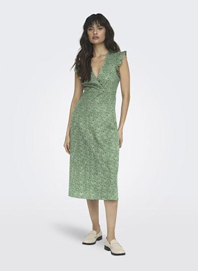 ONLY Onlmay Life S/L Wrap Midi Dress Jrs Noos  - Image 1