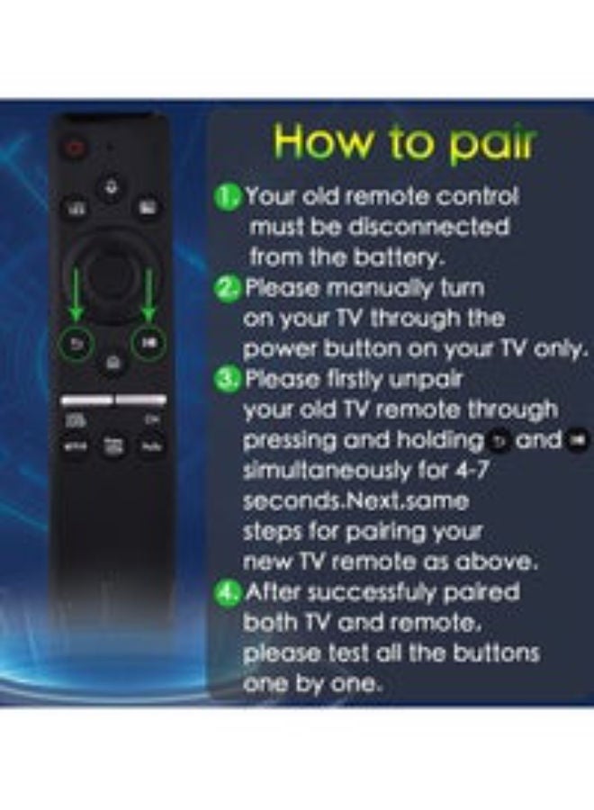 HuHa Voice Remote Control for Samsung Smart TV, Low Power Tech Remote, All Samsung with Voice Function Smart Curved Frame QLED LED LCD 8K 4K TVs - Image 2