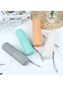 VIUAUAX Portable Travel Toothbrush Case  Toothpaste Holder Toothbrush Caps Cover Simple Travel Toothbrush Box Portable Mouthwash Toothbrush Toothpaste Storage For Business Trips  Camping  Hiking  - Image 4