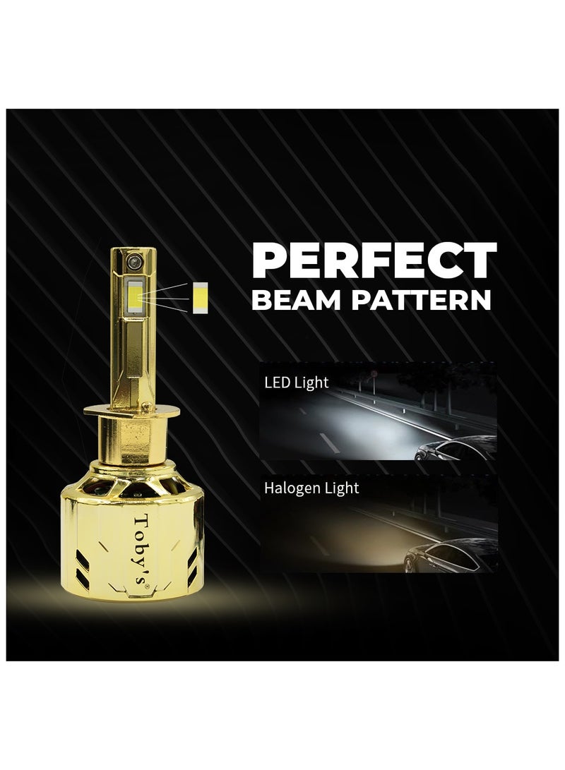 Toby's LX100-H1 has 2000W/Pair Power Original Tested LED Headlight Assembly 20000 Lumens Pair Bright Color With Temperature (6500K) - Image 2