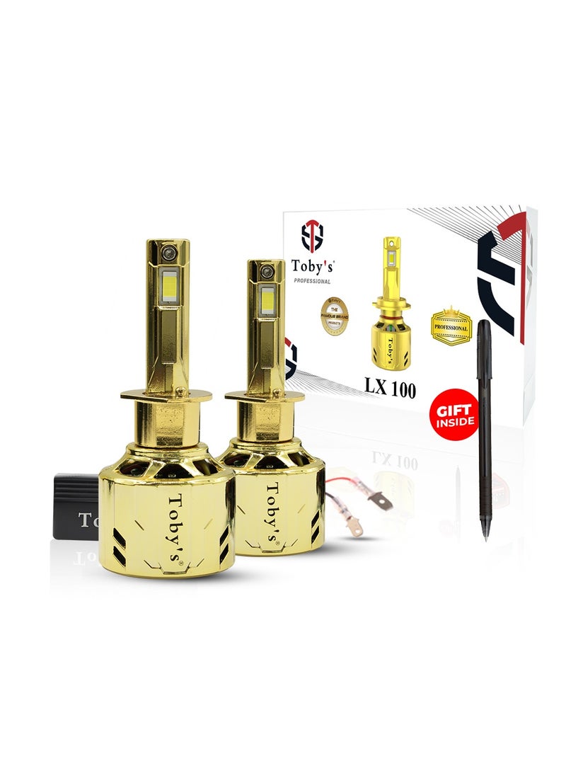 Toby's LX100-H1 has 2000W/Pair Power Original Tested LED Headlight Assembly 20000 Lumens Pair Bright Color With Temperature (6500K) - Image 1