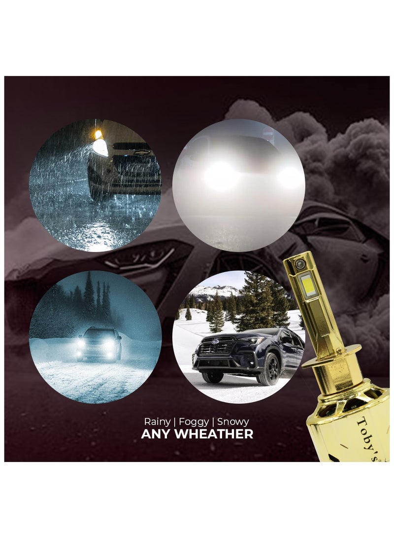 Toby's LX100-H1 has 2000W/Pair Power Original Tested LED Headlight Assembly 20000 Lumens Pair Bright Color With Temperature (6500K) - Image 3