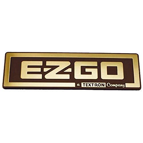 E-Z-GO EZGO 71037G02 Gold Nameplate EZGO/A Textron Company - Image 4