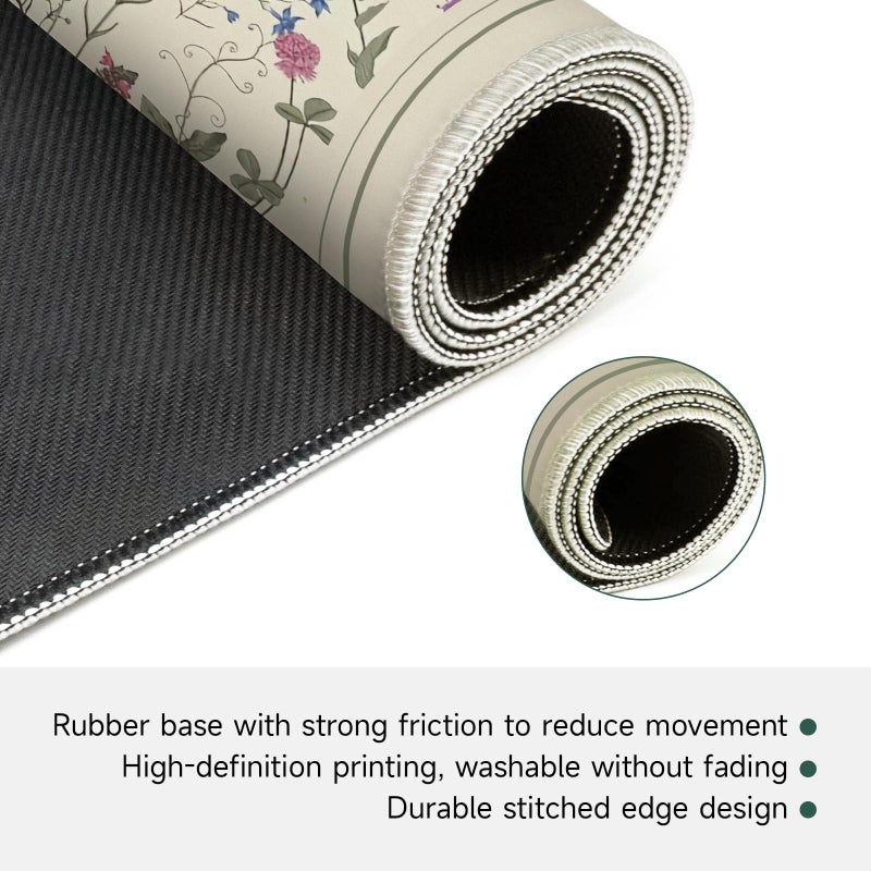 molovsiny Mahjong Mat for Table, Durable Mahjong Table Cover with Unique Design, Premium Mahjong Accessories, Perfect Mahjong Gifts for Women, Game Mat for Mahjong and Board Game Enthusiasts Ethereal Blossom - Image 3
