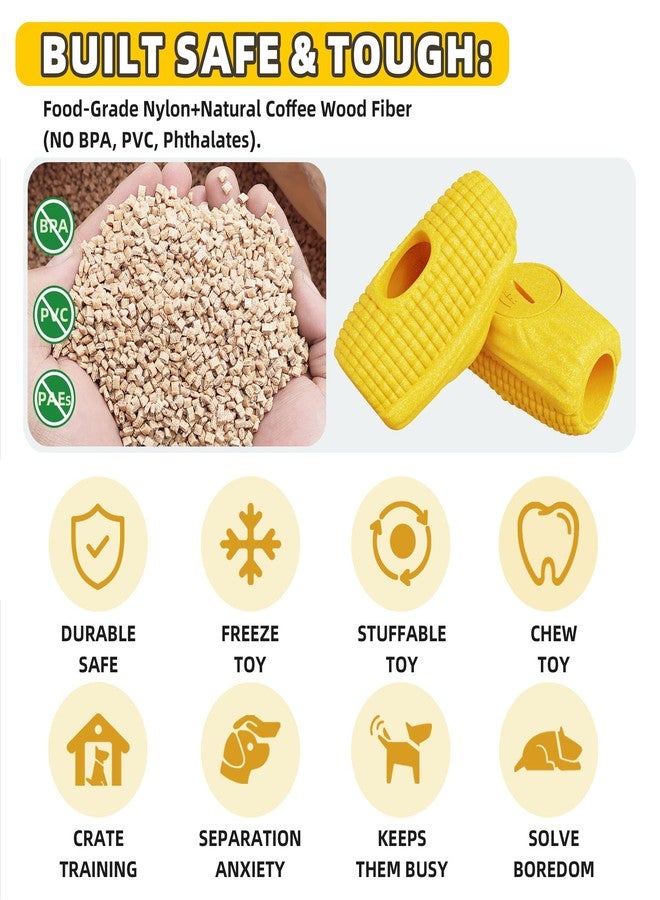 مايل هاي لايف ألعاب مايل هاي لايف المجمدة للكلاب، ألعاب تفاعلية للكلاب مع قوالب تجميد مزدوجة، ألعاب مضغ قوية غير قابلة للتلف لإبقاء كلبك مشغولاً، آمنة غذائياً - سهلة التنظيف - تقلل من القلق - مضغ آمن - Image 5