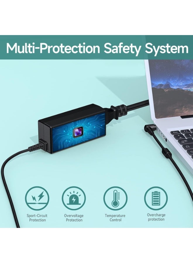 20V 65W/45W Laptop Charger for Lenovo, Replacement AC Adapter Ideapad, 3 5 320 310 320S 330 330S 110 110S 120S, Ideapad Flex 4 5 6 ADl45WCD 330S-15Ikb Yoga 520 530 Power Supply Cord【4.0 * 1.7mm】 - Image 5