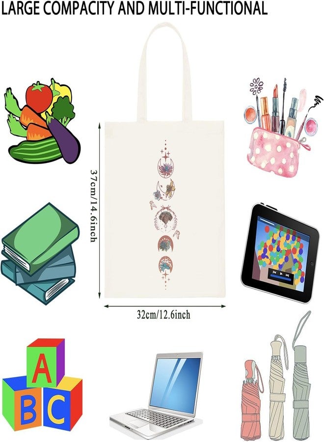 WCGXKO Book Lover Gift Literature Themed Tote Bag Book Bag Bookworm Merch - Image 2