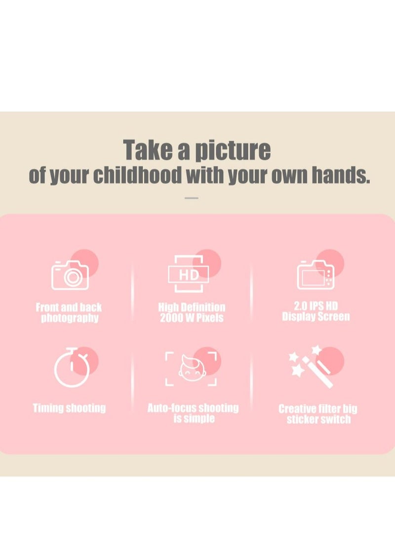 GULFLINK كاميرا اطفال للبنات والاولاد ازرق - Image 2