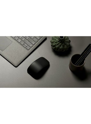 ماوس لاسلكي يعمل بتقنية البلوتوث بتصميم مقوس أسود - view 4