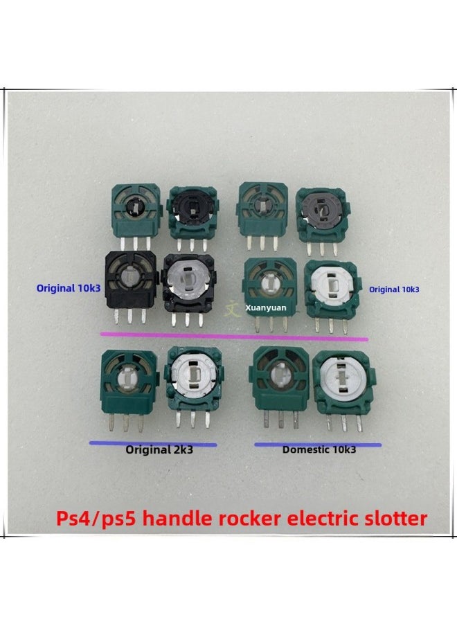 Generic Original PS4/PS5 Rocker Potentiometer 3D Carbon Film Ps5 Handle Rocker Side Xbox One Potentiometer-Product Color:ALPS Original 10K3Ω Green Black Core  - Image 5