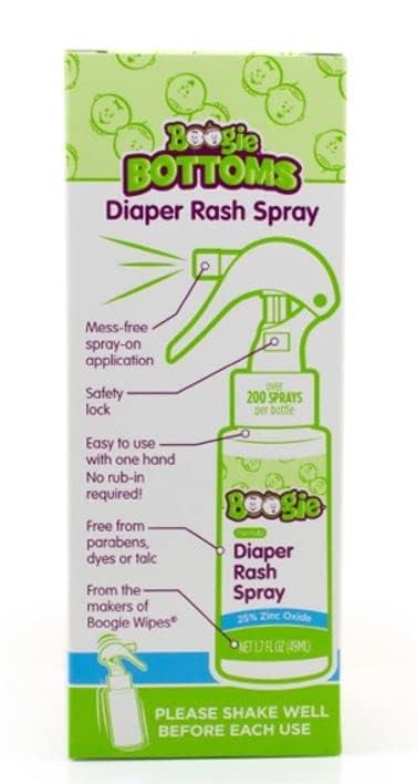 Boogie Diaper Rash Cream Spray for Baby, Travel Friendly No-Rub Touch Free Application for Sensitive Skin, Over 200 Sprays per Bottle, 1.7 oz (Pack of 1) - Image 2
