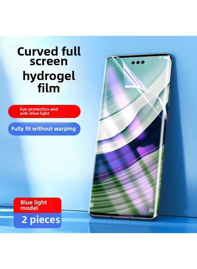 For Huawei Mate60Pro Mobile Phone Film 40mete50 Hydraulic 30P50P40P30 Glory 90/80 Tempered P-Color:Blue Light Hydrogel Film, Full Screen Without Warping, Fingerprint Unlocking In Seconds, 2 Pieces-Size:For Huawei Mate50  - Image 1