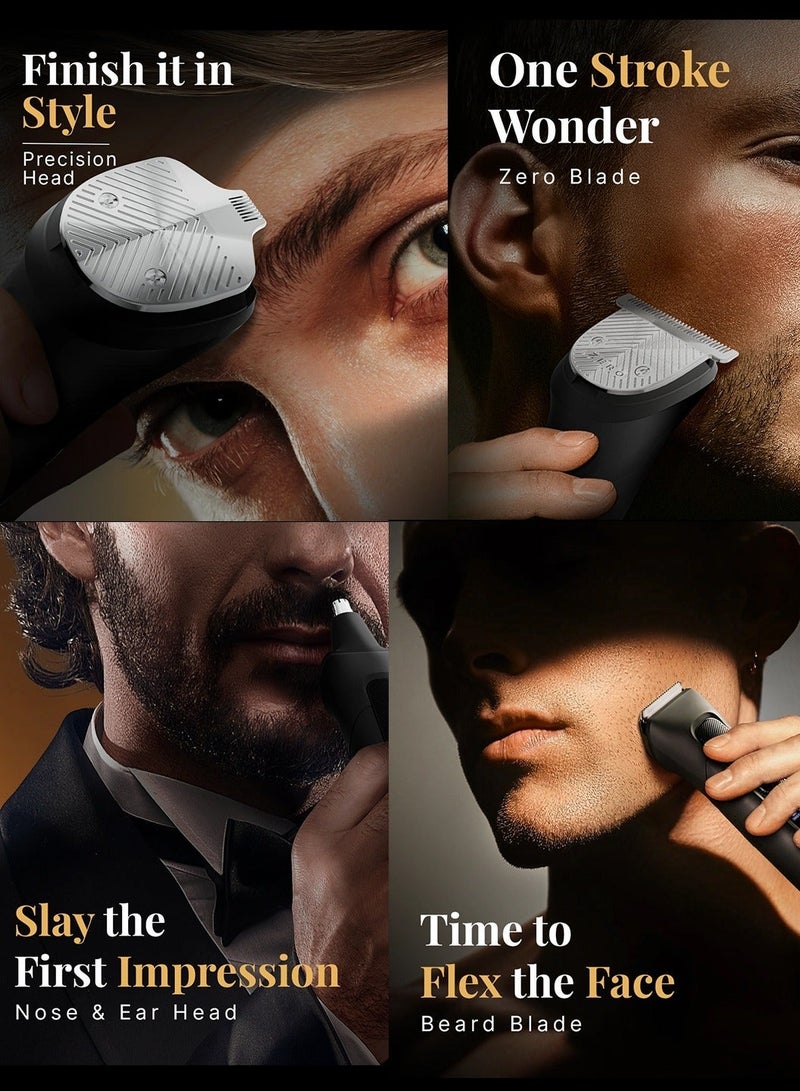 MENHOOD 12 in 1 True Multi Groomer for Men | Proprietary Skin Protection Technology All-in-One Trimmer | Waterproof IPX7 - Image 3