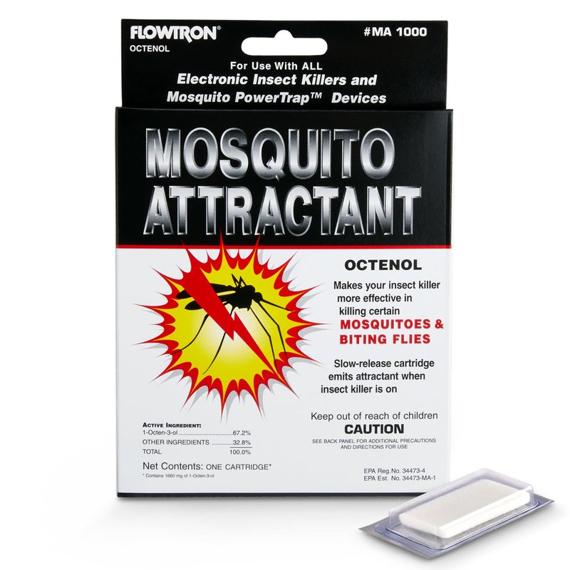 Flowtron MA-1000 Octenol Mosquito Attractant Cartridge, Compatible with BK-15, BK-40, BK-80, MC-9000, FC-8800 - Image 1