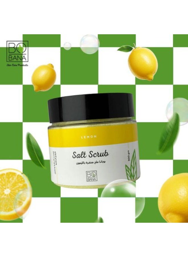 بوبانا ملح صنفرة بالليمون لتفتيح وتنقية البشرة 300 غرام - Image 3