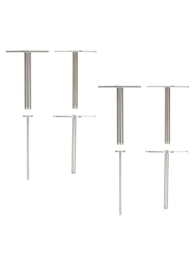 2 Sets Metal Hole Punch Tool Rubber Stopper Borer Manual Laboratory Craft Punch - Image 1