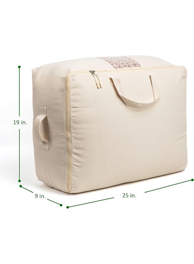 Generic VeraMia Soft Canvas Storage Bags with Zipper  - Image 3