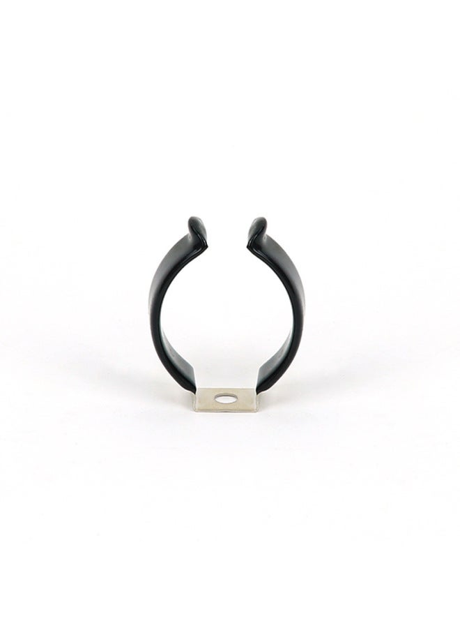 Black Immersed Rubber Stainless Steel U-Shape Tube Clamp T10 Lamp Tube Clip Elasticity Good U-Shaped Pipe Clamp With Rubber-Specifications And Models:T8 Black Thick Vinyl Bag  - Image 5