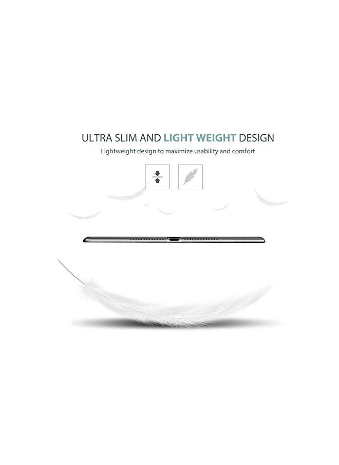 Procases - for iPad 9.7 Inch Case iPad 6th/5th Generation Case 2018 2017(Model: A1893 A1954 A1822 A1823), Ultra Slim Lightweight Stand Case with Translucent Frosted Back Smart Cover -Grey - Image 1