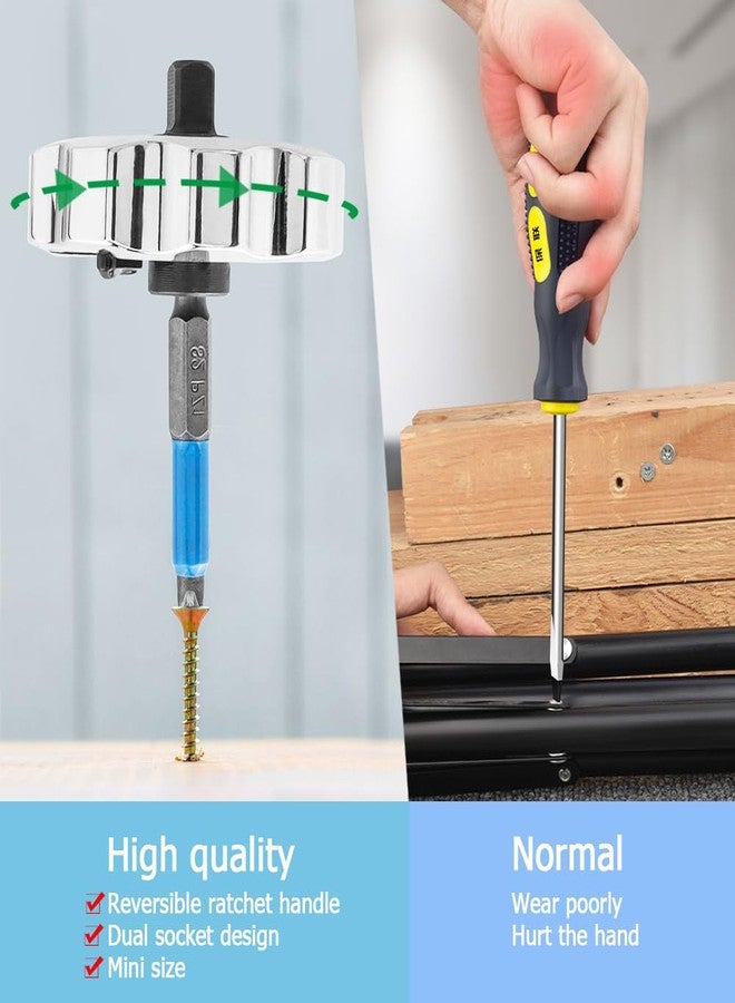آيتش مفتاح ربط صغير من Eyech، أداة سقاطة مدمجة 3 في 1 للمساحات الضيقة، مثالية لإصلاحات السيارات والمشاريع المنزلية والمنزلية - Image 5