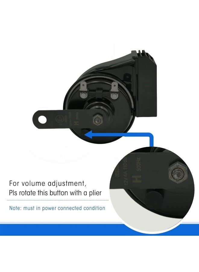 Dual Track Sports Car Horn Set – 12V Dual Tone 400Hz/500Hz Super Loud Snail Horns, Waterproof, Easy 10-Minute Installation, Universal Fit for Cars, SUVs & Trucks (Pair) - ODL168 - Image 4
