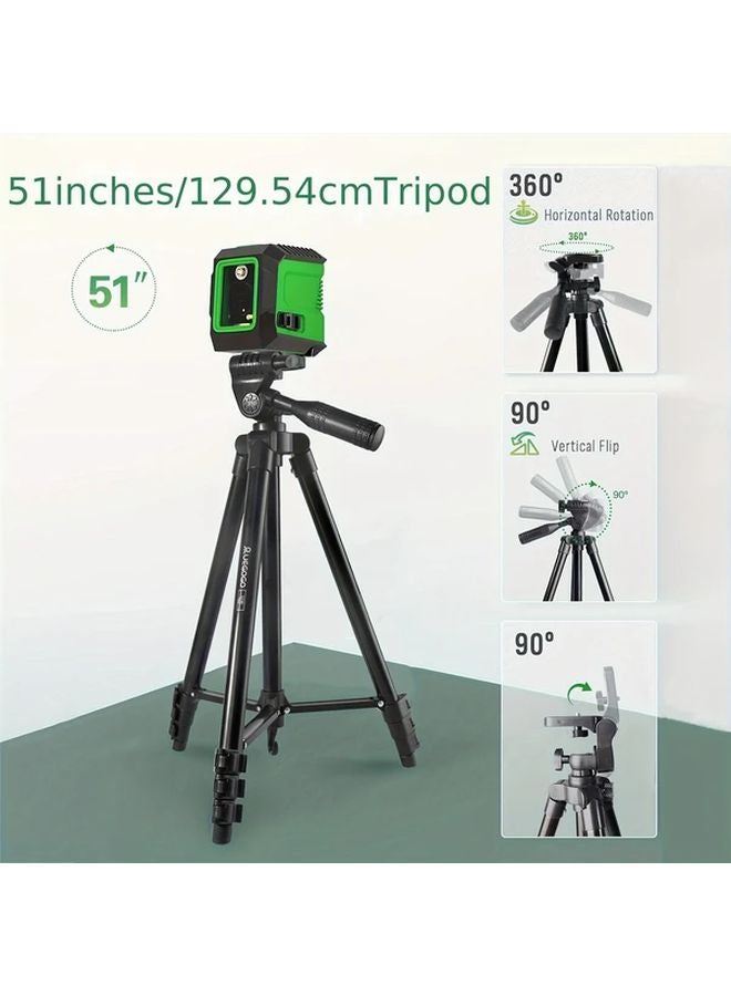 موديل 130 حامل ثلاثي لليزر ثقيل المقاس 51 بوصة مع أرجل قابلة للطي والتعديل - Image 4