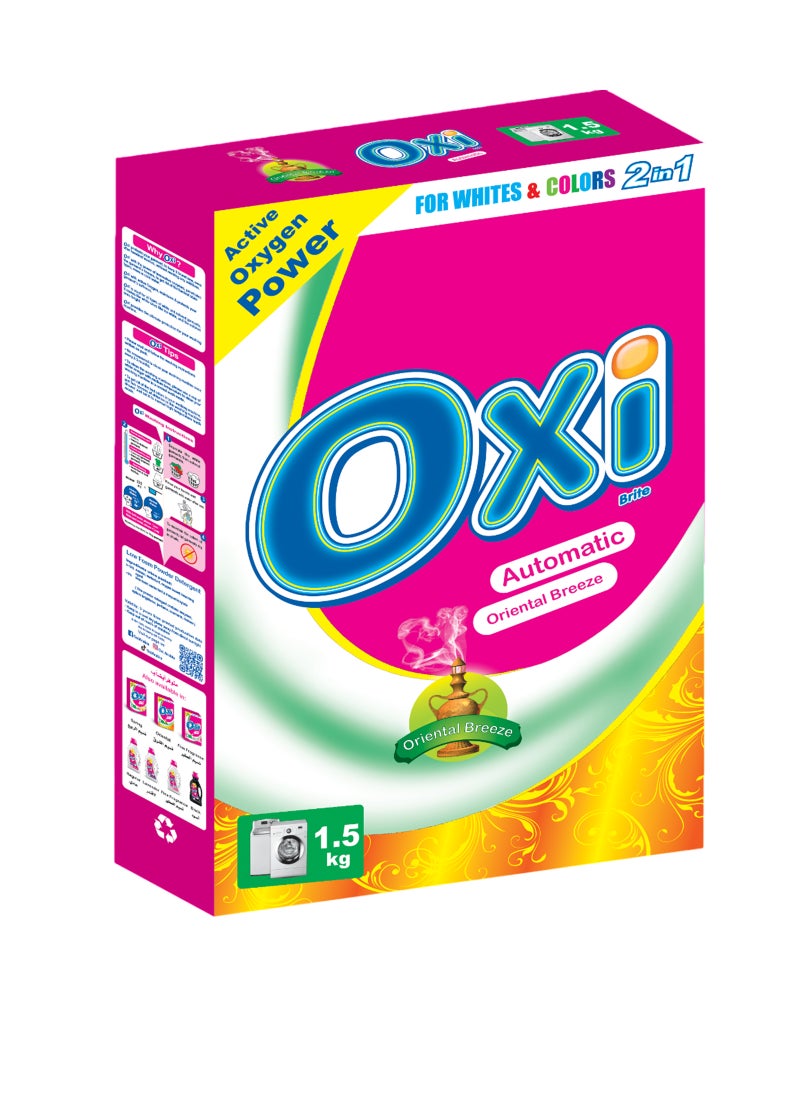 Oxi Automatic Powder Laundry Detergent Orientel Breeze 1.5kg