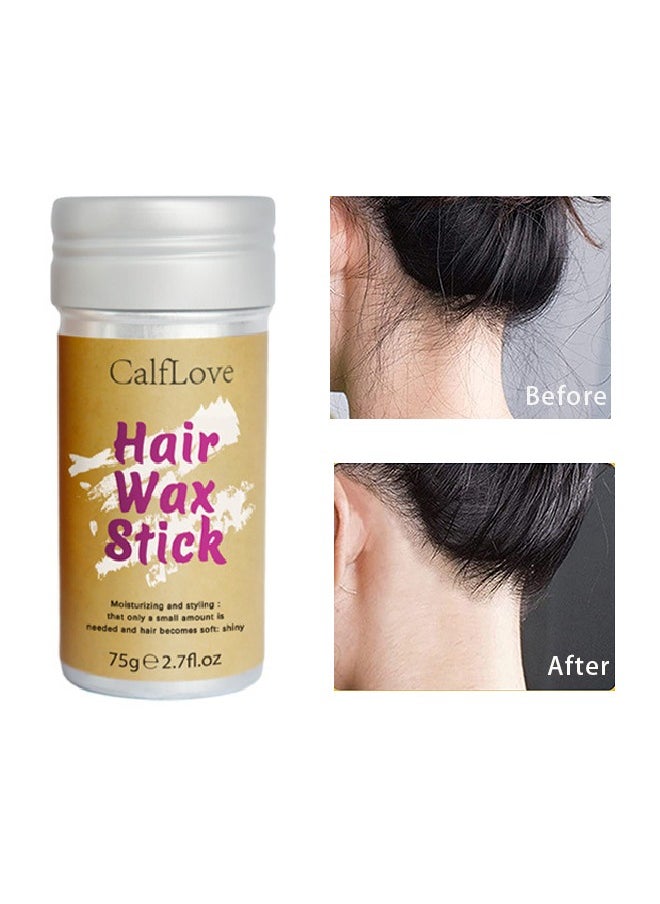 CalfLove - Hair Wax Stick Strong and Long Lasting,Contains Avocado And Beeswax To nourish Your Hair,Hold Non Greasy Styling Wax for Flyaways Edge Frizz Hair Suitable for Unisex - Image 1