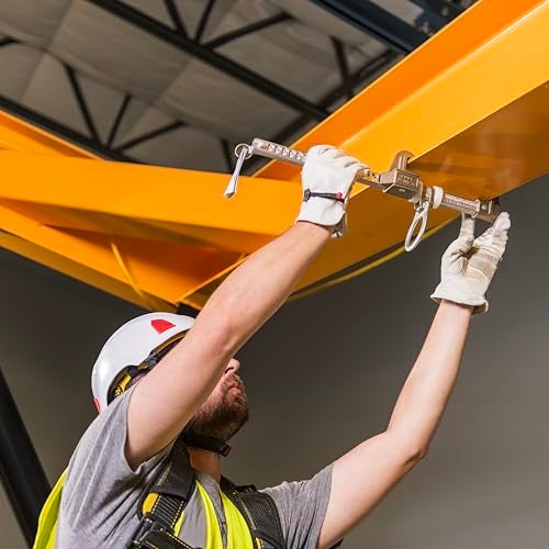 Guardian Fall Protection حارس 00101 بيمر 2000 | رافعة أفقية | تناسب العوارض من 3.5 إلى 14 بوصة بسمك يصل إلى 1.25 بوصة | تركيب بدون أدوات | متوافق مع OSHA و ANSI - Image 4