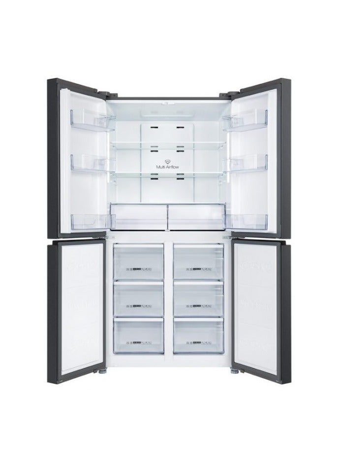 GENERALTEC Generaltec 4- Glass Door No Frost Refrigerator – Model GR835BG4D 431L Capacity | 6 Freezer Drawers | Energy Saving & Eco-Friendly 5-Year Compressor Warranty | Modern & Spacious Design | Glass Finishing  - Image 2