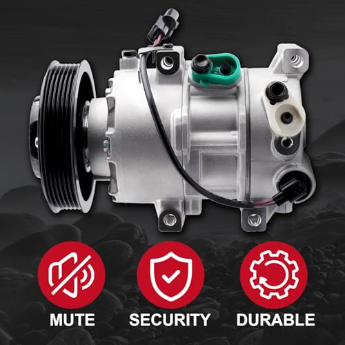 Hsbang AC Compressor Compatible with Rio Accent 2012 2013 2014 2015 2016 2017 L4 1.6L Replace 977011R100,977011W600 Pre-filled with Compressor Oil - Image 3