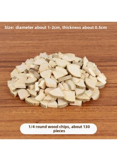 Branch Trunk Decoration Landscape Creative Diy Handmade Model Material Log Small Stick Round Wood Chip Solid Wood Photo Frame-Color:Round Wood Chip Diameter Of About 1-4cm