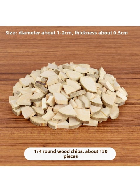Branch Trunk Decoration Landscape Creative Diy Handmade Model Material Log Small Stick Round Wood Chip Solid Wood Photo Frame-Color:Round Wood Chip Diameter Of About 1-4cm