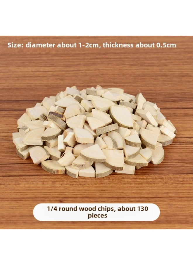 Generic - Branch Trunk Decoration Landscape Creative Diy Handmade Model Material Log Small Stick Round Wood Chip Solid Wood Photo Frame-Color:Round Wood Chip Diameter Of About 1-4cm - Image 1