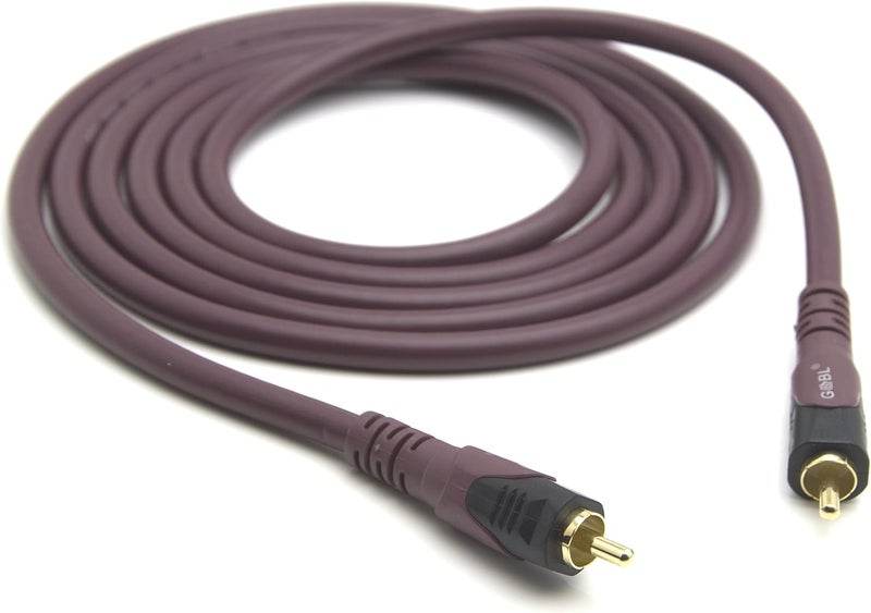 G&BL HEDD2 2m RCA Audio Cable with 24K Gold-Plated Connectors