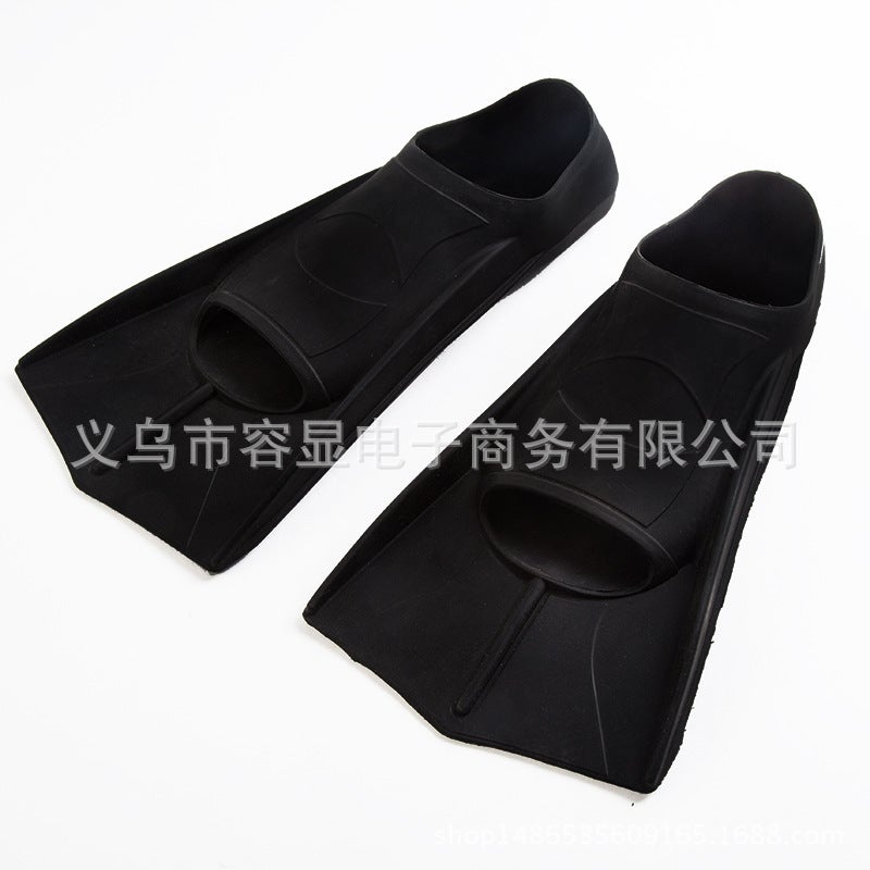 Generic Silicone Swim Fins Lightweight Diving Flippers Non-Slip Sole Yellow/White Flippers - Image 4