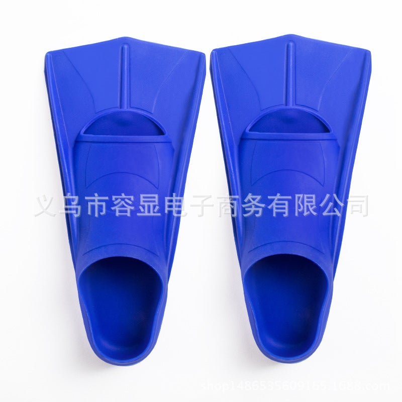 Generic Silicone Swim Fins Lightweight Diving Flippers Non-Slip Sole Yellow/White Flippers - Image 5