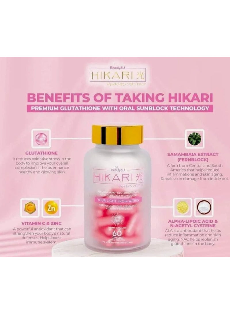 Hikari Ultra Glutathione 60 capsules - Image 4