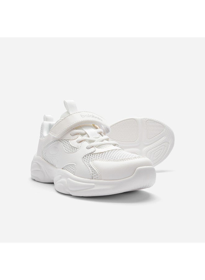 Balabala Boys' Summer Mesh Shoes | Girls' Breathable Summer Sneakers 2025 White Dad Shoes For Kids - Image 4