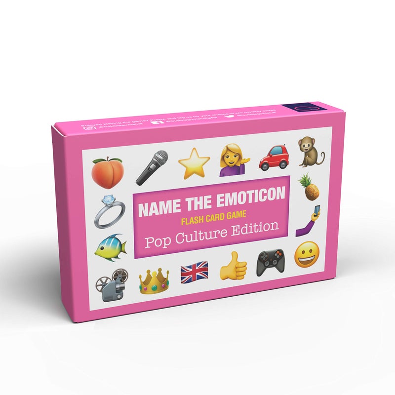 Bubblegum Stuff Name The Emoticon Game Pop Culture Edition Emoji Flash Card Board Game Suitable for Family Kids Teenagers Adults Games Night Essential Great Gift - Image 4